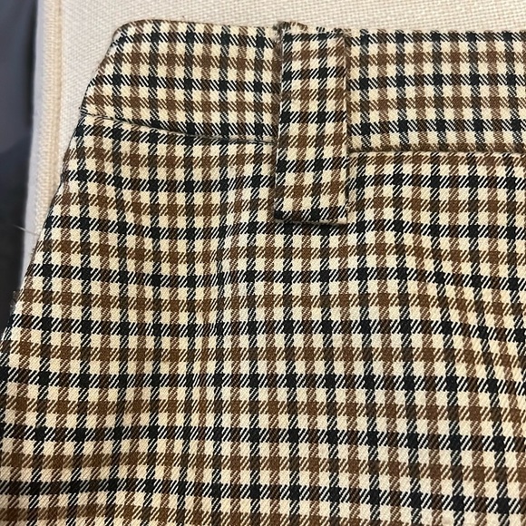 NWT NA-KD Brown check mini Skirt size EU 38/US 8 - Picture 4 of 7